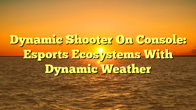 Dynamic Shooter On Console: Esports Ecosystems With Dynamic Weather